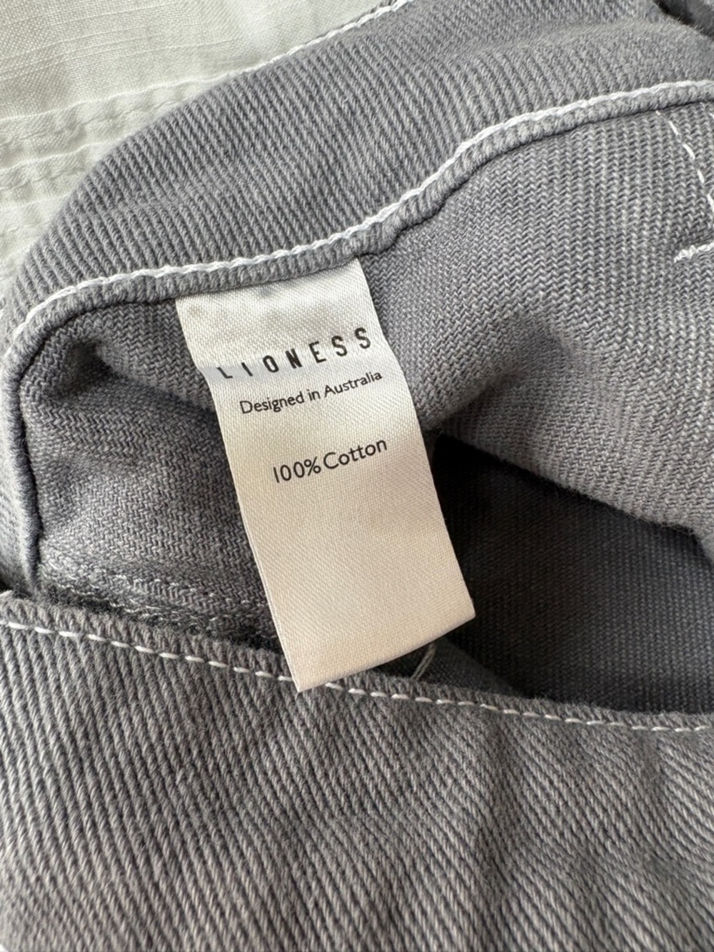 Lioness Miami Vice Women’s Steel Gray Wide Leg Cargo Pants Jeans - Picture 7 of 10